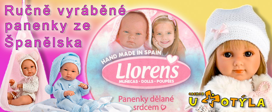 Krásné panenky a miminka Llorens v Obchodě U Motýla