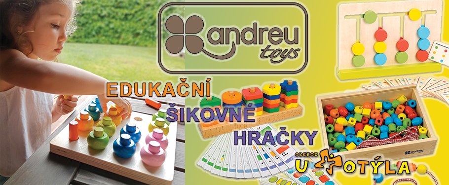 Dřevěné edukační hračky Andreu Toys