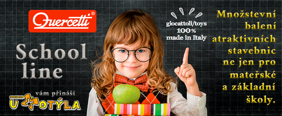 Quercetti School line - atraktivní italské stavebnice v Obchodě U Motýla