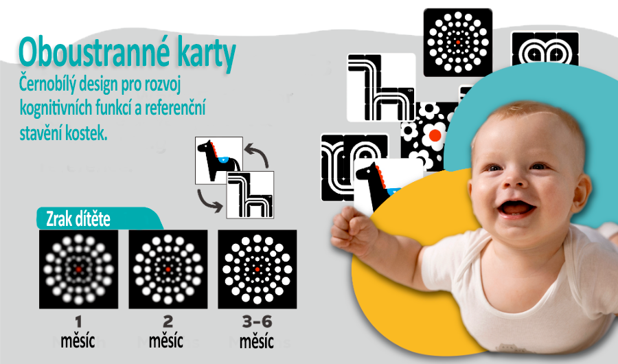 Kreativni magnetická stavebnice Qbi - Happy World Play