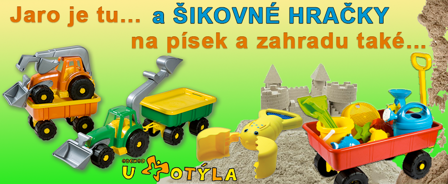 Hračky na písek, jaro je tu
