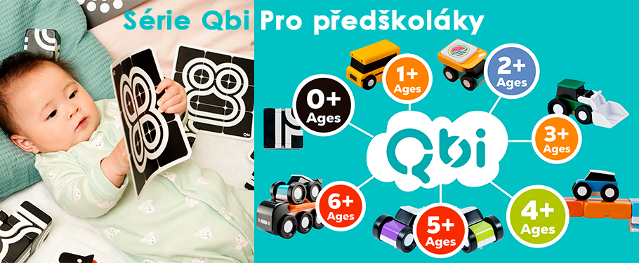 Serie magnetické stavebnice Qbi pro předškoláky