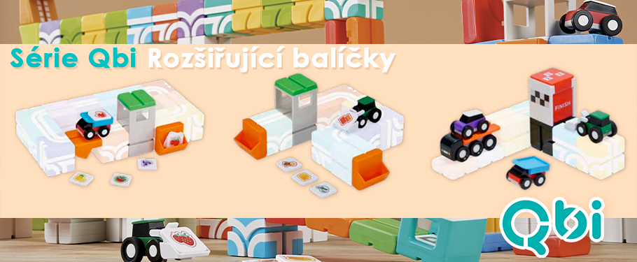 Série magnetické stavebnice Qbi Rozšiřující balíčky