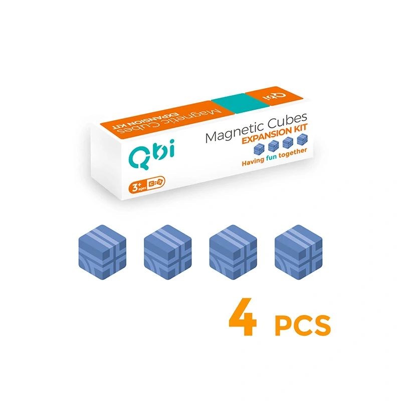 Qbi 217 Rozšiřující pokročilé kostky Modrofialové - 4 kusy