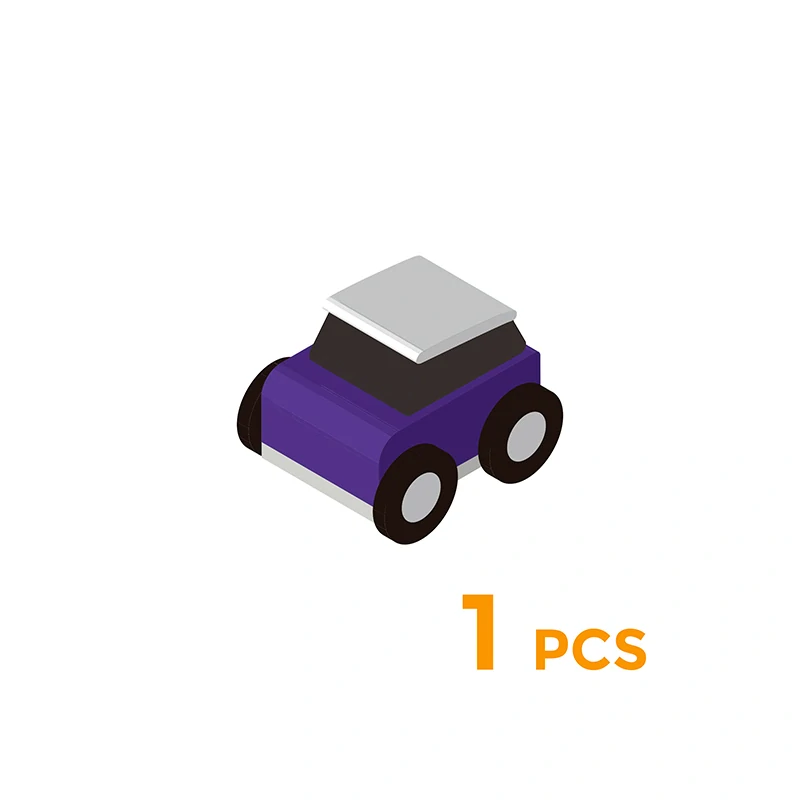 Qbi 241 Push&Go auto na setrvačník Fialové