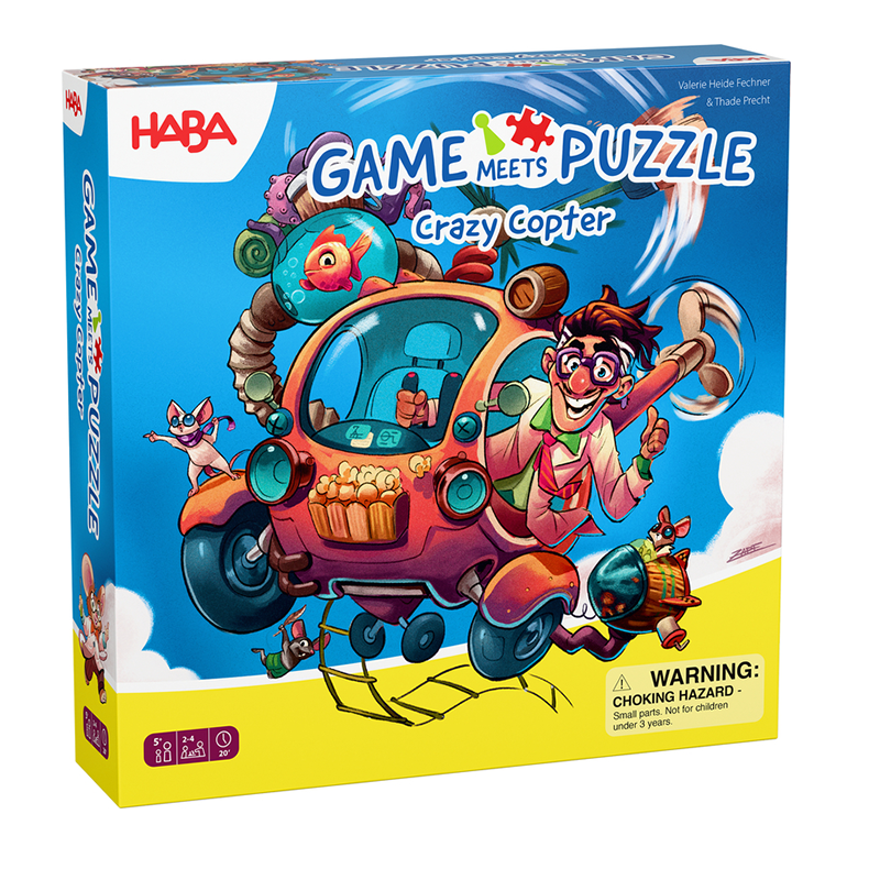 Haba Hra a Puzzle 2v1 Bláznivý vrtulník