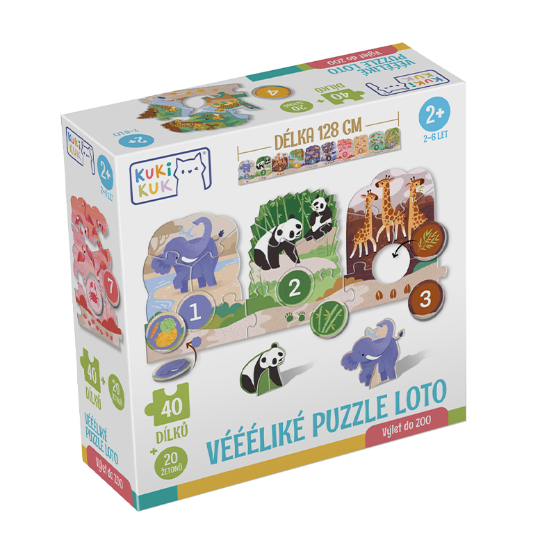 Efko KukiKuk – Véééliké puzzle loto Výlet do ZOO