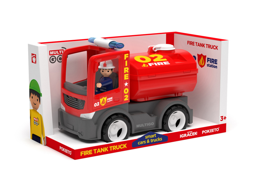 Efko MULTIGO FIRE – cisterna s hasičem