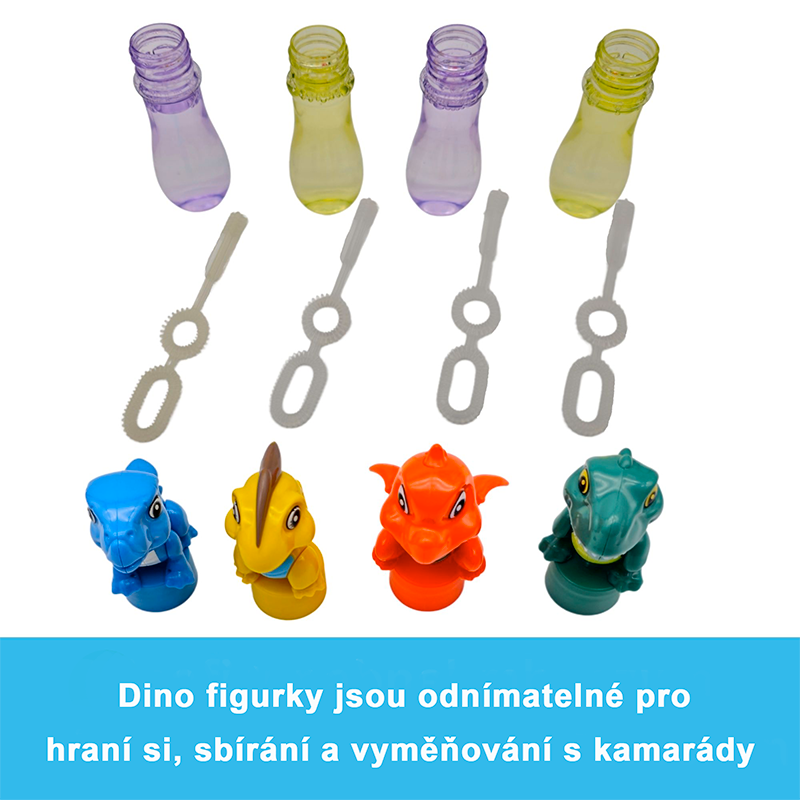 Alldoro Mini Dinofuk, krásná figurka + 35 ml bublin
