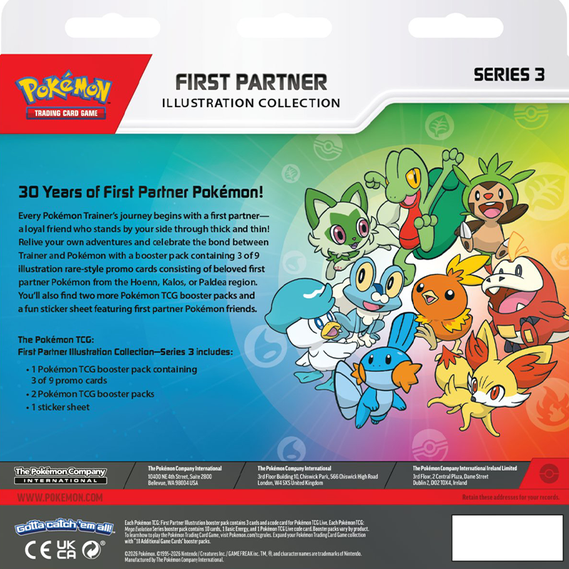 Pokémon TCG: First Partners Illustration Collection - Series 3