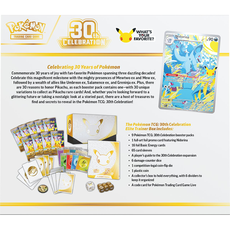 Pokémon TCG: 30th Celebration Elite Trainer Box