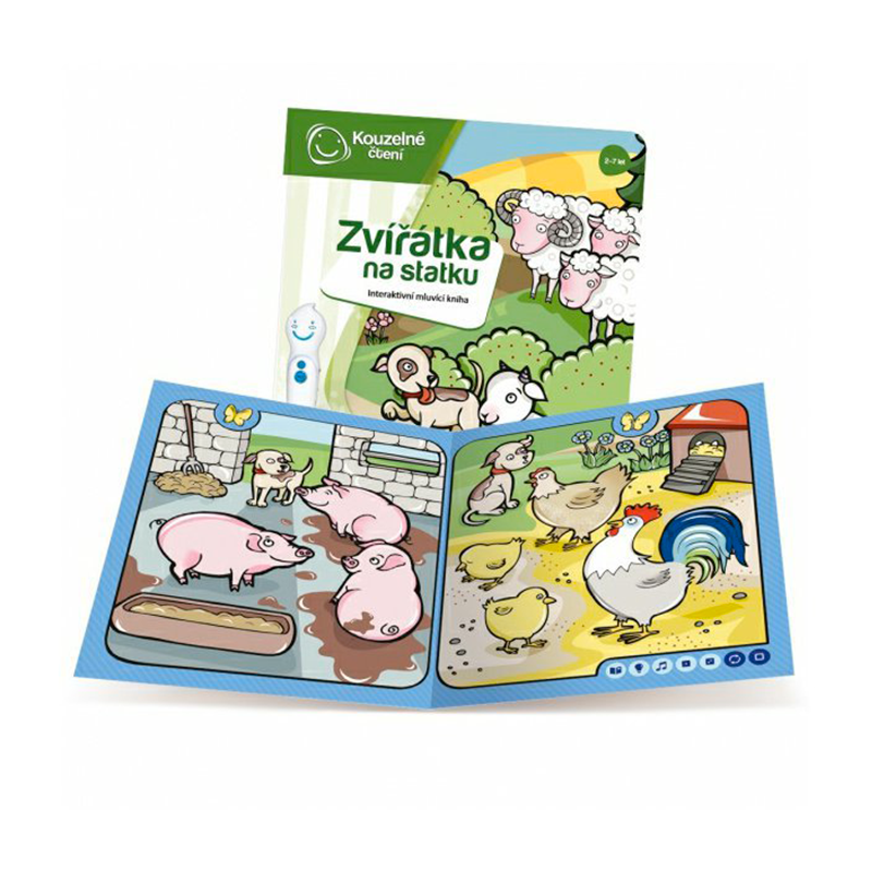 Albi Kouzelné čtení Kniha Zvířátka na statku