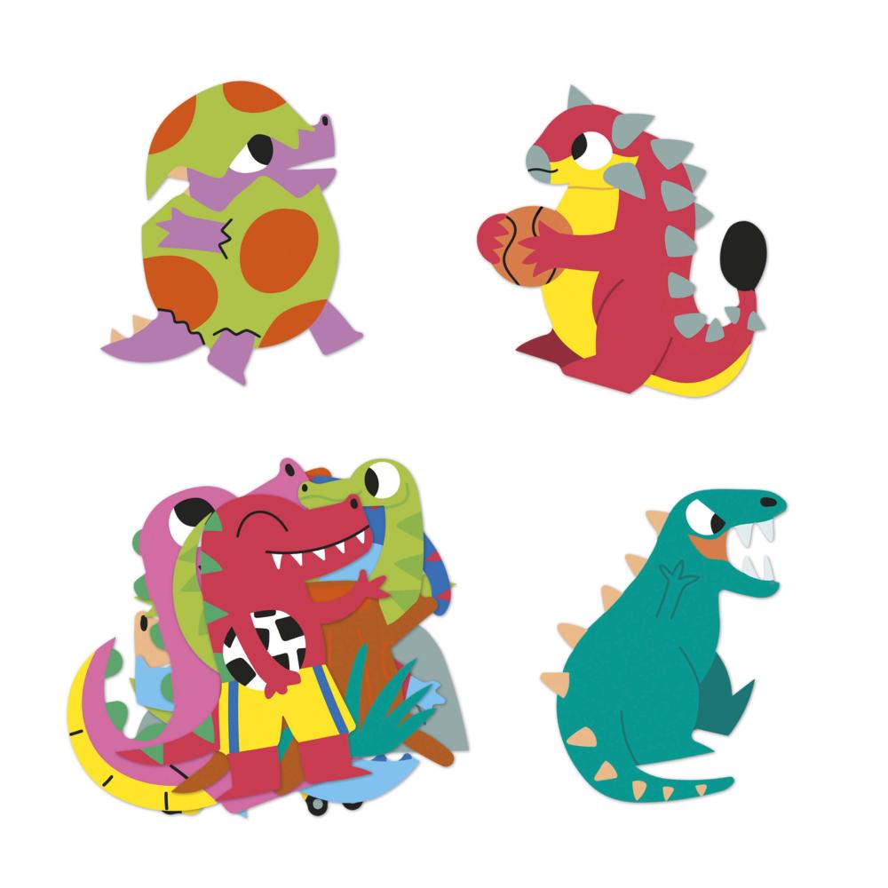Janod Samolepky Dinosaurus 100 ks od 3 let