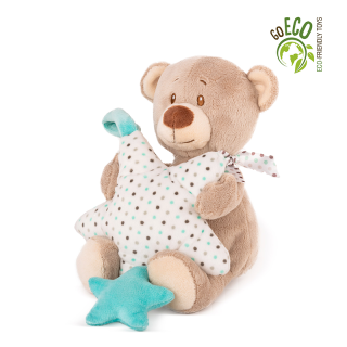 Amek Toys ECO Medvěd laterna s hvězdou - 24 cm