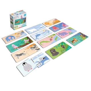 Efko KukiKuk - Véééliké puzzle duo Kde bydlí zvířátka