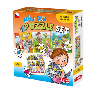 Efko Soubor puzzle 4v1 "Můj den"